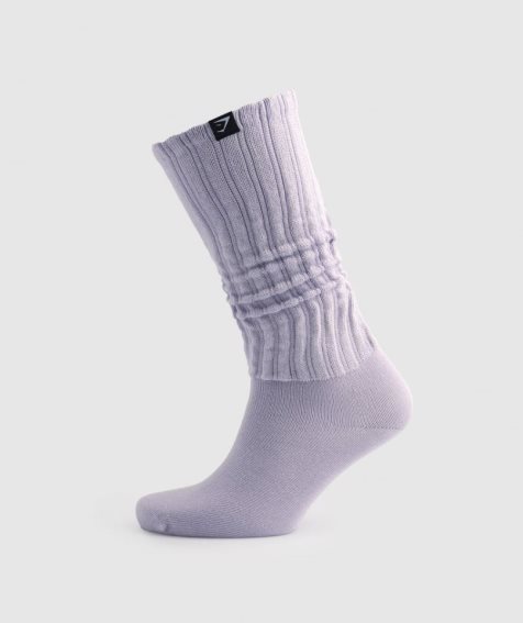 Gymshark Comfy Rest Day Socks Light Purple | CA 0ND65A